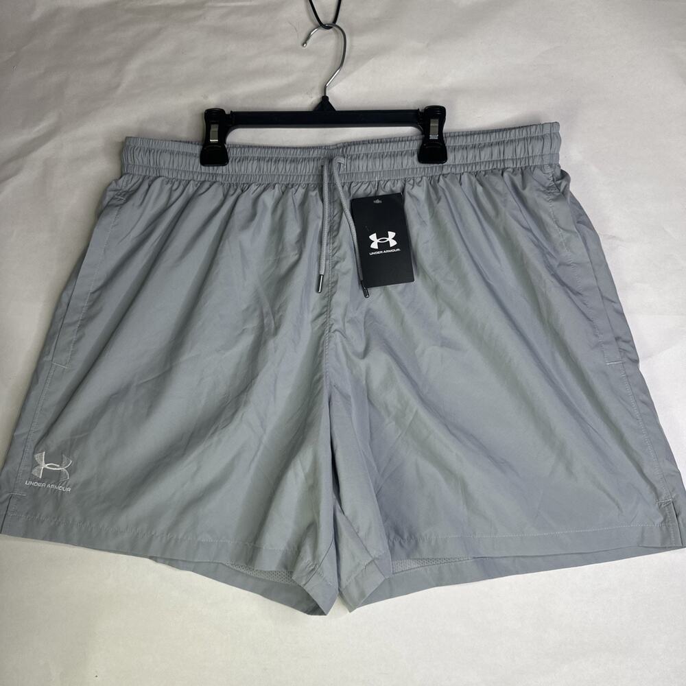 Under Armour Mens Essential Volley Shorts Gray XL 1377191 NWT